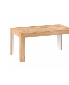 Jedálenské stoly Rozkladací jedálenský stôl, dub apalačský, 160-200x90 cm, PUSAN S