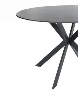 Jedálenské stoly Jedálenský stôl TALIA 90 Signal Bielo-sivý mramor