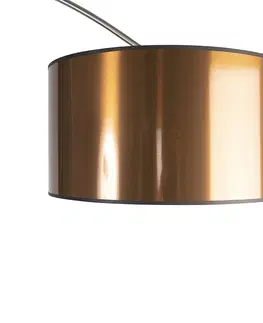 Oblúkové lampy Oblúková lampa oceľové tienidlo medené 50 cm - XXL