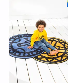 Koberce Okrúhly koberec s motívom leva, detská kolekcia