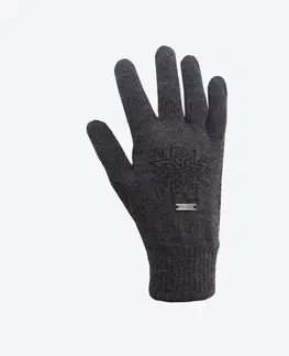 Zimné rukavice Pletené Merino rukavice Kama R104 111 tmavo sivá L