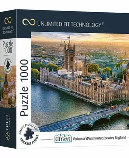 Hračky puzzle TREFL - Prime puzzle 1000 UFT - Panoráma mesta: Westminsterský palác, Londýn, Anglicko
