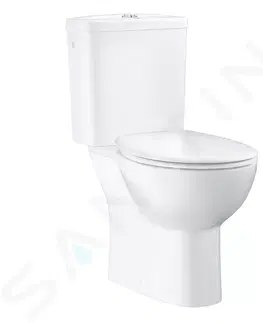 Kúpeľňa GROHE - Bau Ceramic WC kombi set s nádržkou a WC doskou SoftClose, Rimless, alpská biela 39496000
