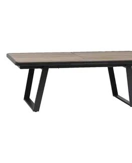 Stolčeky DEOKORK Hliníkový stôl GALIA 220/280x113 cm (antracit)