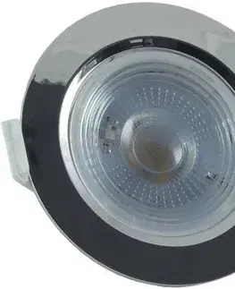 Vnútorné osvetlenie Bodové svietidlo TR 401 3W striebro lesk okrúhly