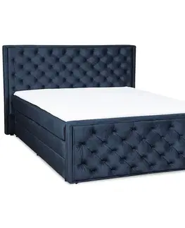 Dvojlôžkové postele Kontinentálna posteľ Suzy 160x200 s topperom Monolith 77