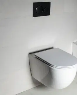 Záchody Bruckner - FULDA závesná WC misa, Vortex Rimless, 36x52,5cm, biela 201.408.4