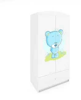 Skrine do izieb Skriňa Babydreams Biely – Medveď Modrá