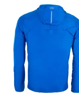 bežecké bundy a vesty Pánska bežecká vetruvzdorná bunda prispôsobiteľná modrá