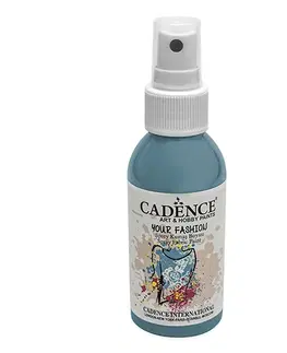 Hračky CADENCE - Textilná farba v spreji, tyrkysová, 100ml