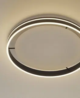 SmartHome stropné svietidlá Q-Smart-Home Paul Neuhaus Q-VITO stropné LED 59 cm, antracit