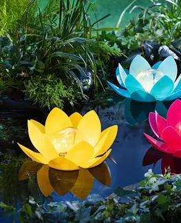 Vonkajšie osvetlenie Solárne plávajúce dekorácie Lotus