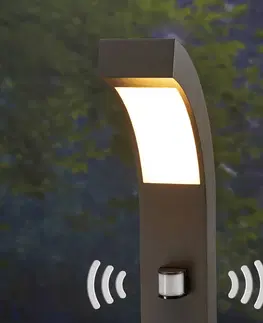 Osvetlenie príjazdovej cesty s čidlom Lucande Chodníkové svietidlo detektor pohybu Lennik s LED