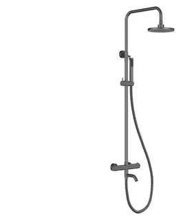 Kúpeľňa HOPA - Nástenný termostatický sprchový a vaňový set VEO grafitová BABPVNTIGR