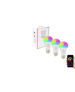 Žiarovky  NEO SMART E27 11W RGB+CCT+CCT barevná a bílá, stmívatelná, Zigbee, TUYA, 3ks 07743C