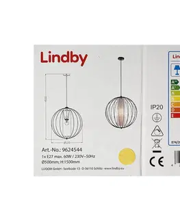Svietidlá Lindby Lindby - Luster na lanku KORIKO 1xE27/60W/230V 