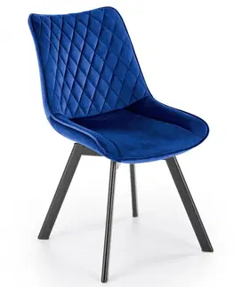 Jedálenské zostavy Otočná jedálenská stolička K520 Halmar Modrá