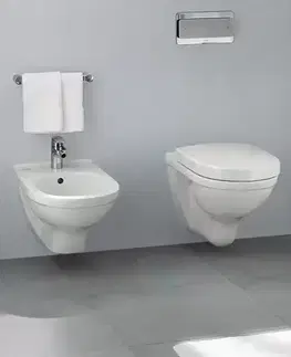 Záchody VILLEROY & BOCH - O.novo Závesné WC Compact s doskou SoftClosing, DirectFlush, alpská biela 5688HR01