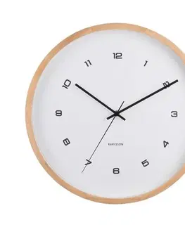 Hodiny Karlsson 5938WH dizajnové nástenné hodiny 41 cm