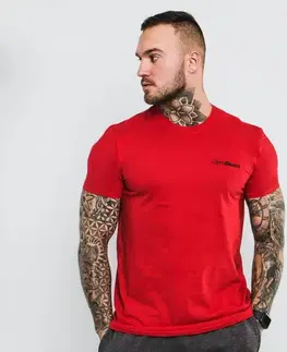 Tričká GymBeam Men‘s T-shirt Basic Cherry Red  S