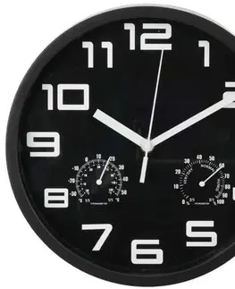 Hodiny Nástenné hodiny Bristol, 24 x 4 cm, čierna