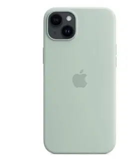 Puzdrá na mobilné telefóny Silikónový zadný kryt pre Apple iPhone 14 Plus s MagSafe, dužnatkovo modrá MPTC3ZMA