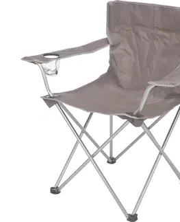 Outdoorové vybavenie Skladacia campingová stolička Tyrone, taupe, 51 x 81 cm