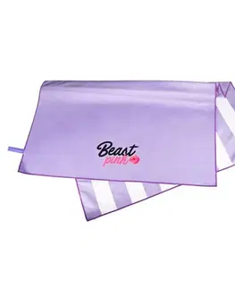 Športové uteráky BeastPink Plážový uterák Lila Vibes