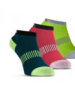 Štucne a ponožky Ponožky Salming Performance Ankle Sock 3p Teal / Yellow / Red 35-38