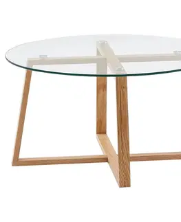 Odkladacie stolíky Konferenčný stolík Sklo/masív Š: 78cm
