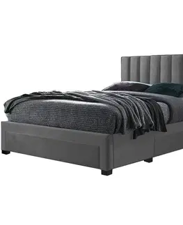 Dvojlôžkové postele Posteľ Grace 160 sivá