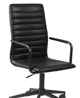 Kancelárske stoličky Dkton Dizajnová kancelárska stolička Narina, čierna