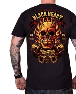Pánske tričká Tričko BLACK HEART Hell Boy čierna - XXL