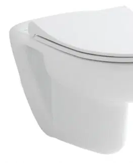 Záchody HOPA - Závesné wc COMPACT RIMLESS so SLIM sedadlom SOFT-CLOSE OLKGKO31DAK0199