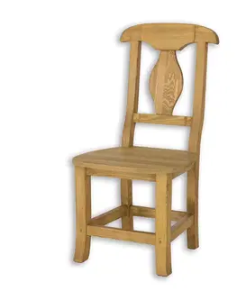 Jedálenské stoličky Rustik stolička KT706, jasný vosk