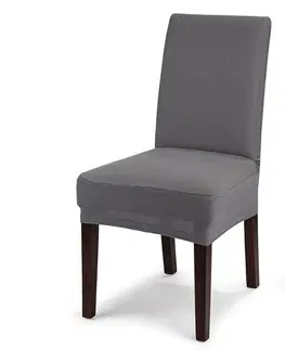 Doplnky do spálne 4Home Multielastický poťah na stoličku Comfort sivá, 40 - 50 cm, sada 2 ks