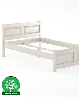 Drevené postele Posteľ buková LK109–120x200 bielený