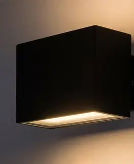 Záhradné lampy Rabalux 77073 vonkajšie nástenné LED svietidlo Mataro 7 W, čierna