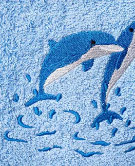 Uteráky a žinky Froté kúpeľňový textil s výšivkou delfína