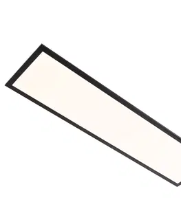 Stropne svietidla Modern LED paneel zwart 100 cm incl. LED dim to warm - Armstrong