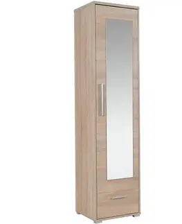 Šatníkové skrine Skriňa s zrkadlom Hit H01 48 cm
