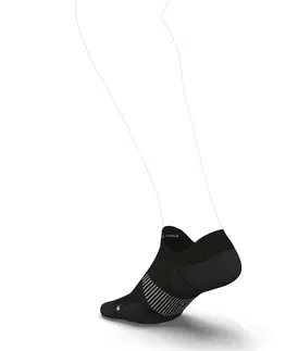 ponožky Ekologicky navrhnuté bežecké ponožky Run900 neviditeľné tenké čierne