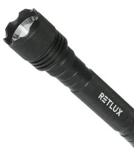 Svetlá a baterky Retlux RPL 114 Ručné LED svietidlo na D batérie, dosvit 100 m, výdrž 168 hodín