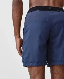 nohavice Pánske bežecké šortky Run Dry+ modré