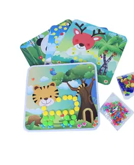 Kreatívne a výtvarné hračky RAPPA - Mozaika s hríbikmi a obrázky - 5 motívov