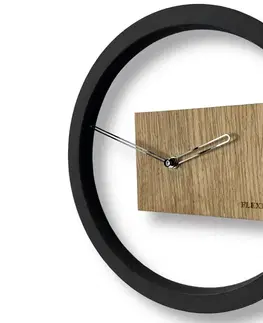 Hodiny Nástenné hodiny z dubového dreva Flex z214, 32 cm