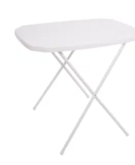 Záhradné stoly ArtRoja Campingový stôl | biela 53 x 70 cm
