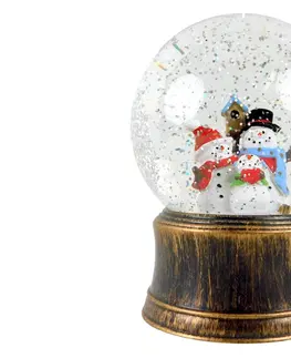 Vianočné dekorácie MAKRO - Snežítko hracie vianočné 12x16cm