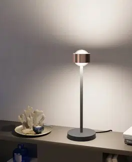 Stolové lampy Top Light Puk! 80 Eye Table LED šošovky matné medená/čierna