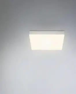 Stropné svietidlá Briloner Stropné svietidlo Flame LED, 21,2 x 21,2 cm, strieborná